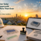Solar permit design workspace showing CAD roof plan, AHJ approval stamp, and Sunspire Energy solar permit checklist